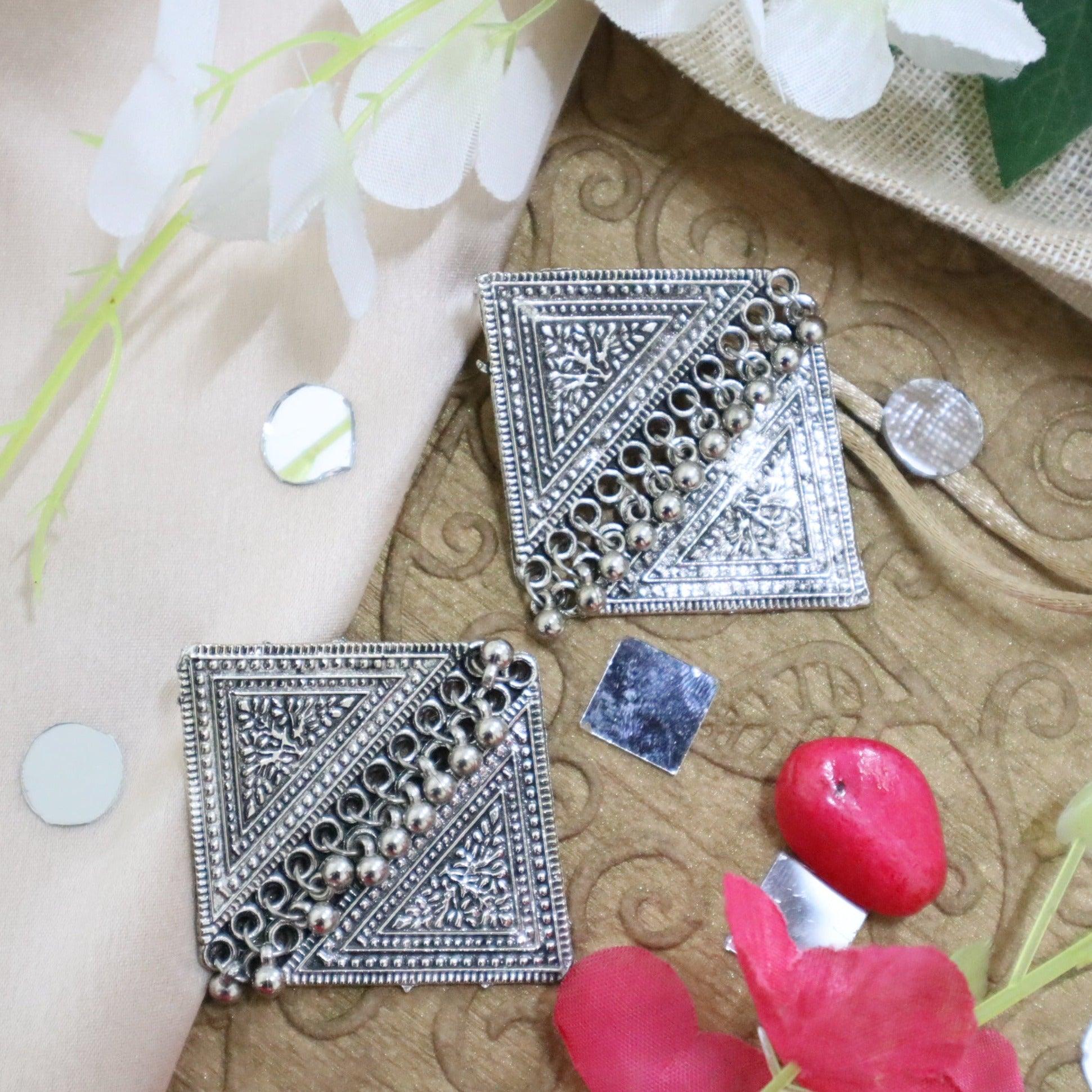 Beautiful kite Oxidised Earrings jhumka - The Vivian Store