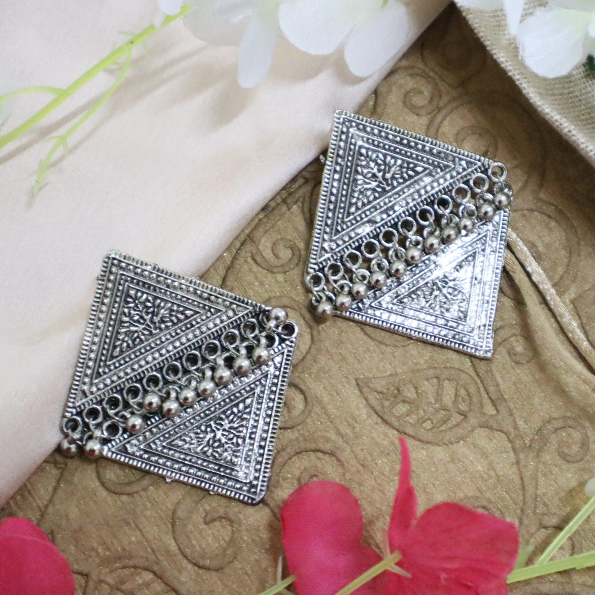 Beautiful kite Oxidised Earrings jhumka - The Vivian Store