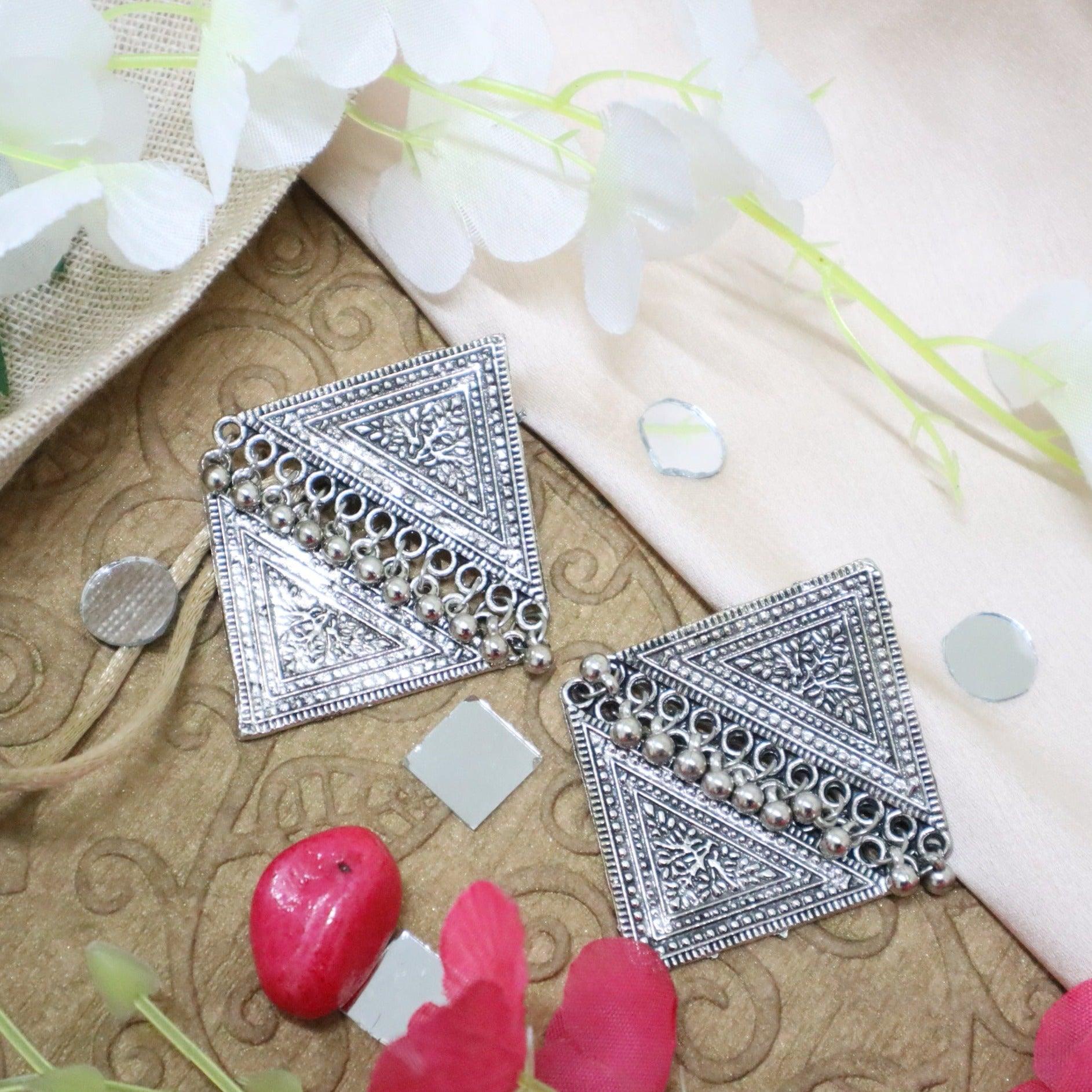 Beautiful kite Oxidised Earrings jhumka - The Vivian Store