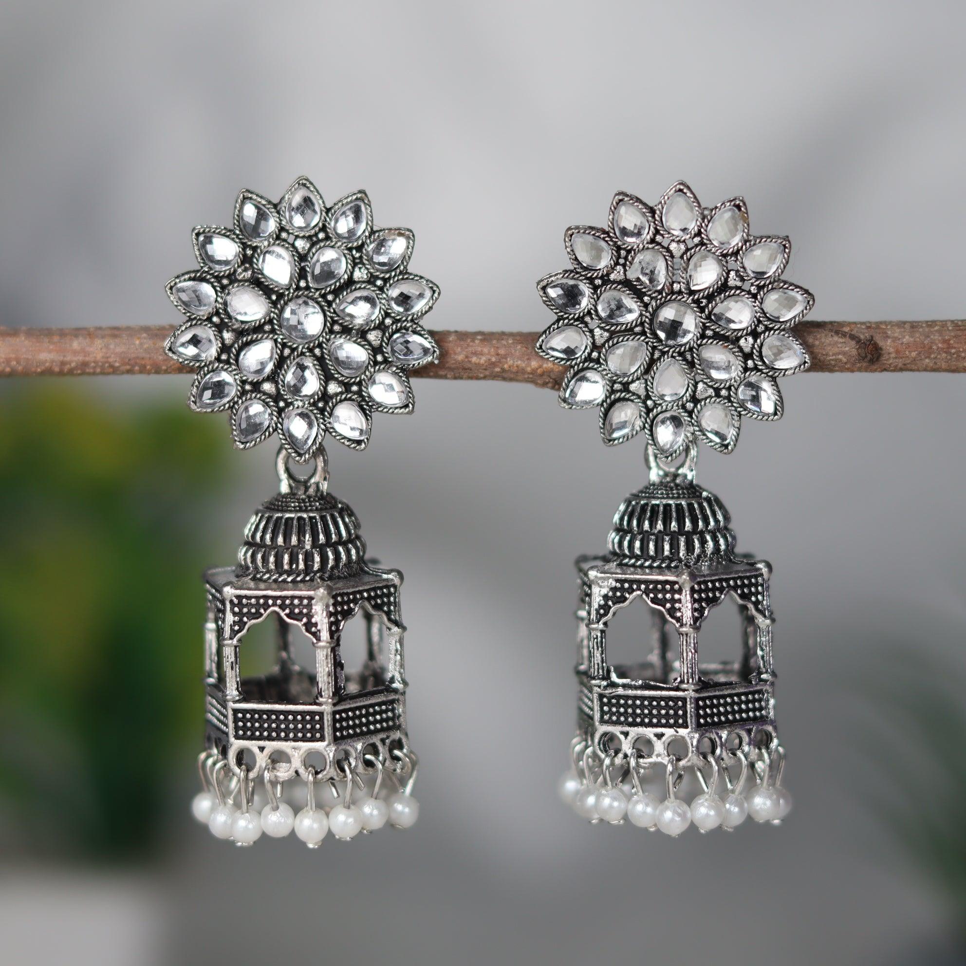 Oxidised Jhumka 8 - The Vivian Store