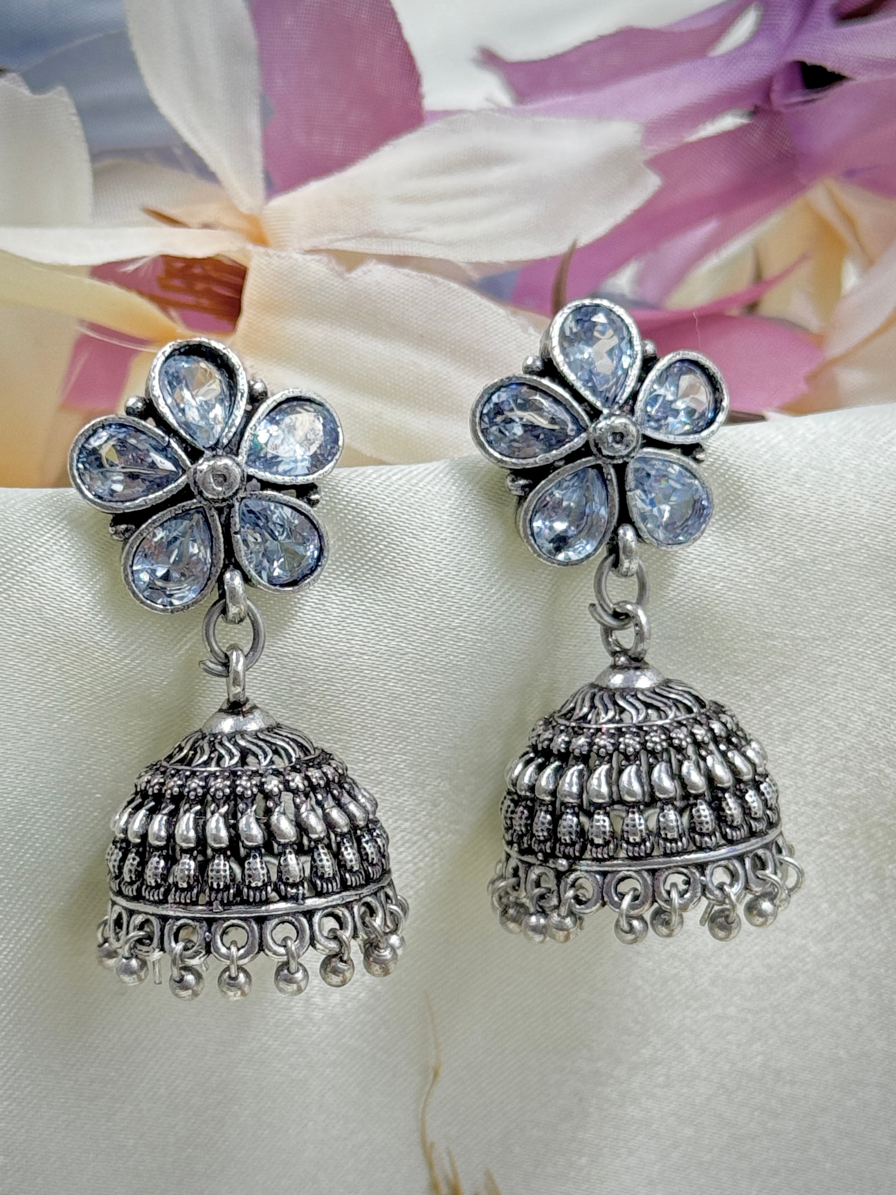 Five Petal Dome Shaped Earrings