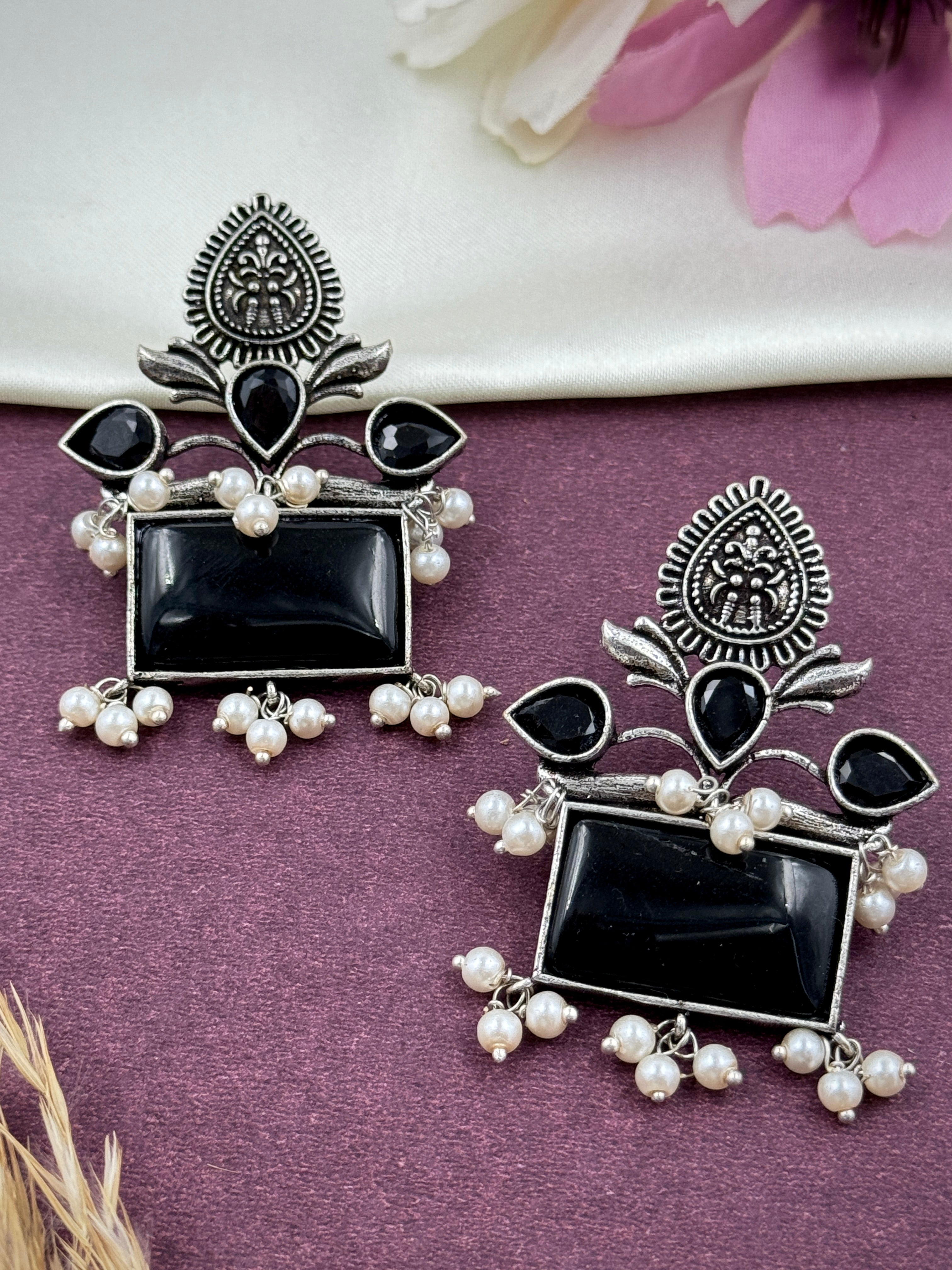 Rajwadi Monalisa Stoned Earings