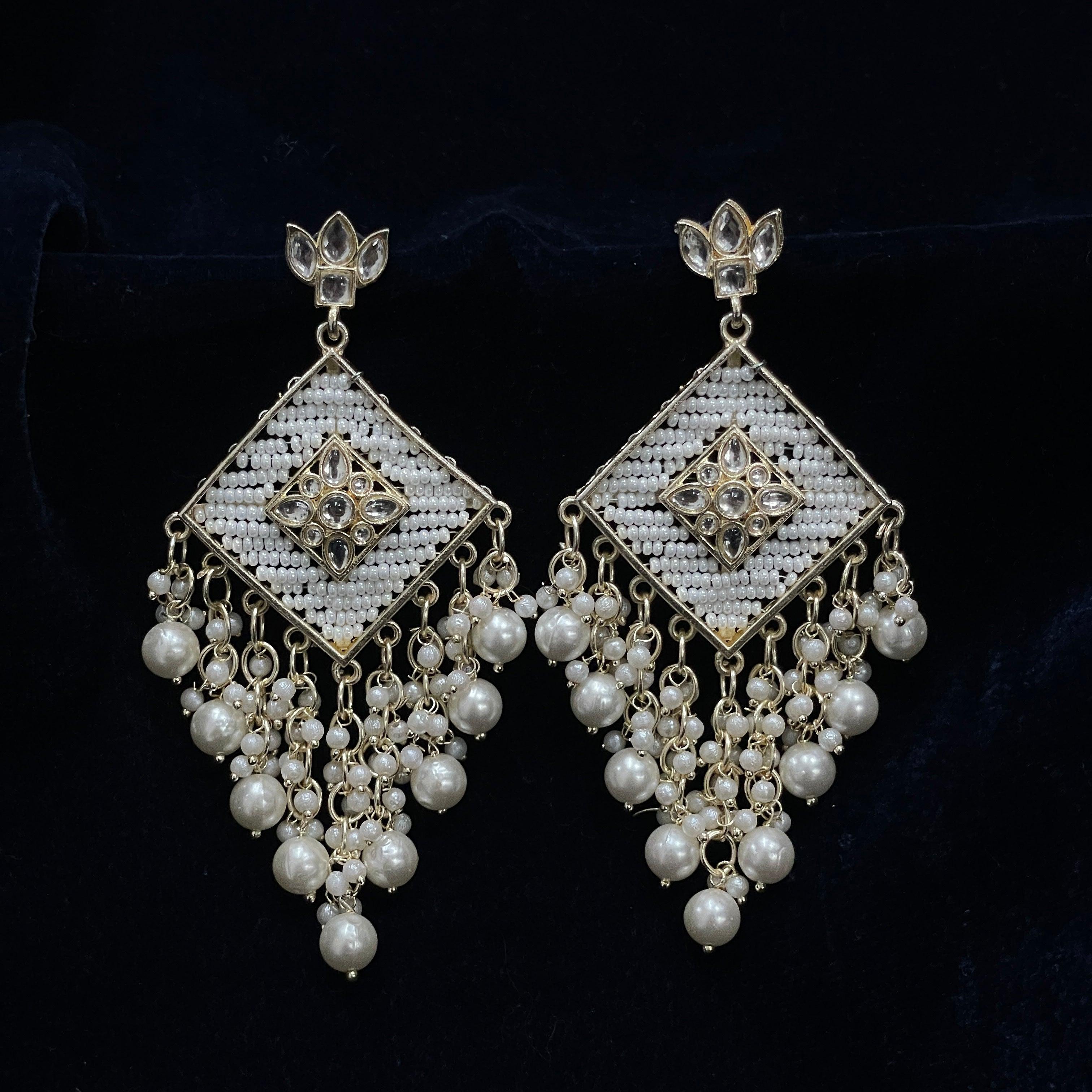 Royal Pearl Jhumkas set of 6 with free gift - The Vivian Store