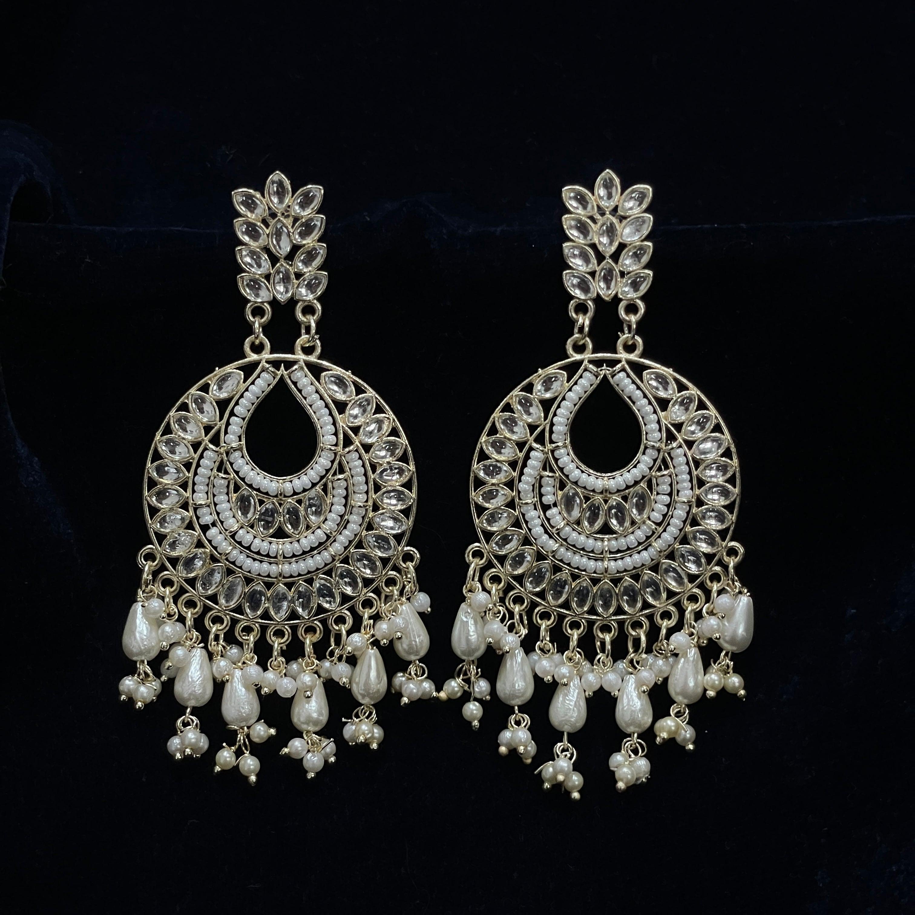 Royal Pearl Jhumkas set of 6 with free gift - The Vivian Store