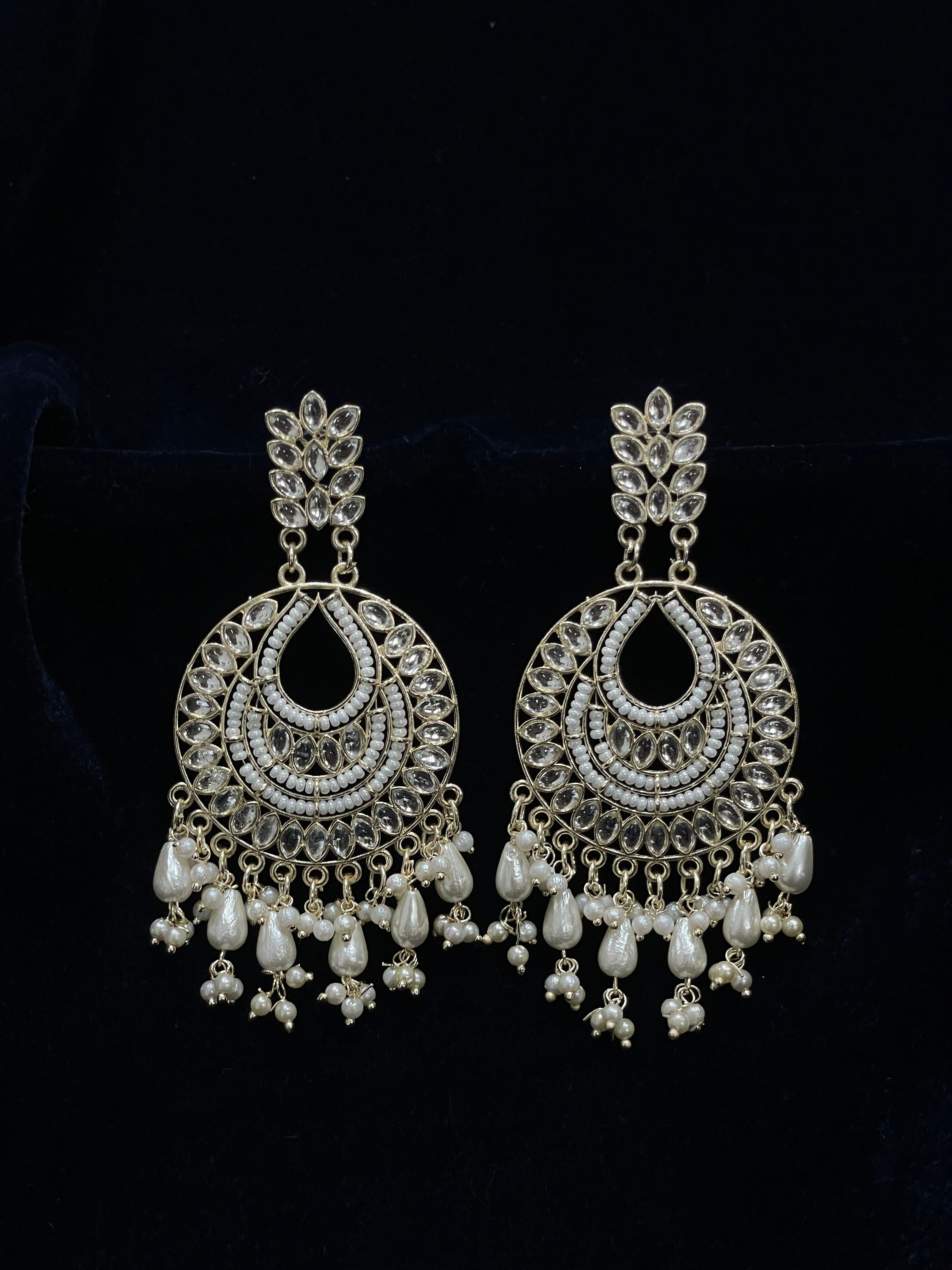 Pearl Golden Earrings - The Vivian Store